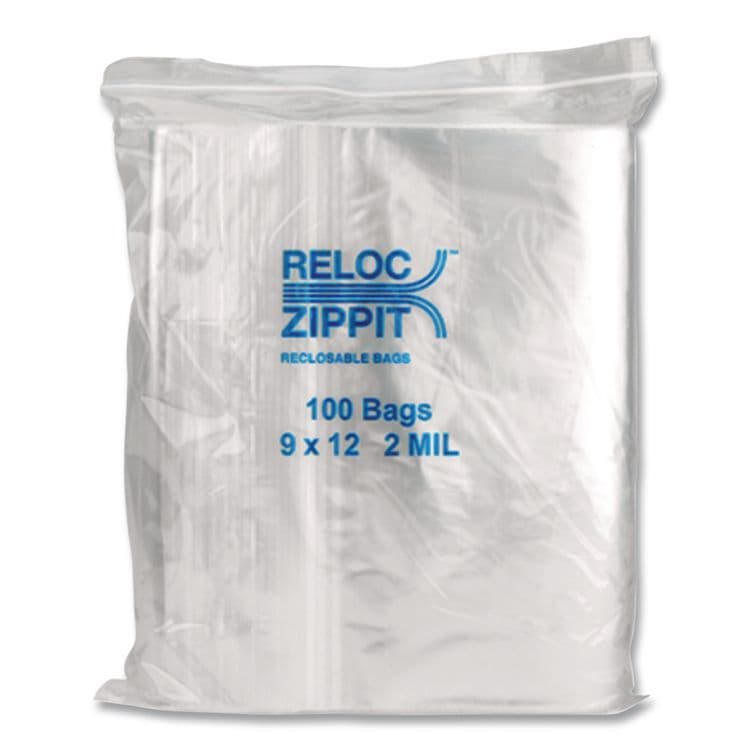 ITW DYMON Zippit Resealable Bags, 2 mil, 9" x 12", Clear, 1,000/Carton (MGPMGZ2P0912)