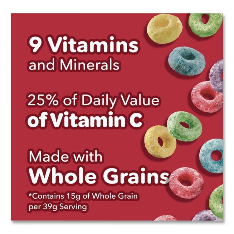KELLOGG'S Froot Loops Breakfast Cereal, Single-Serve 1.5 oz Cup, 6/Box (KEB01246) thumbnail 3