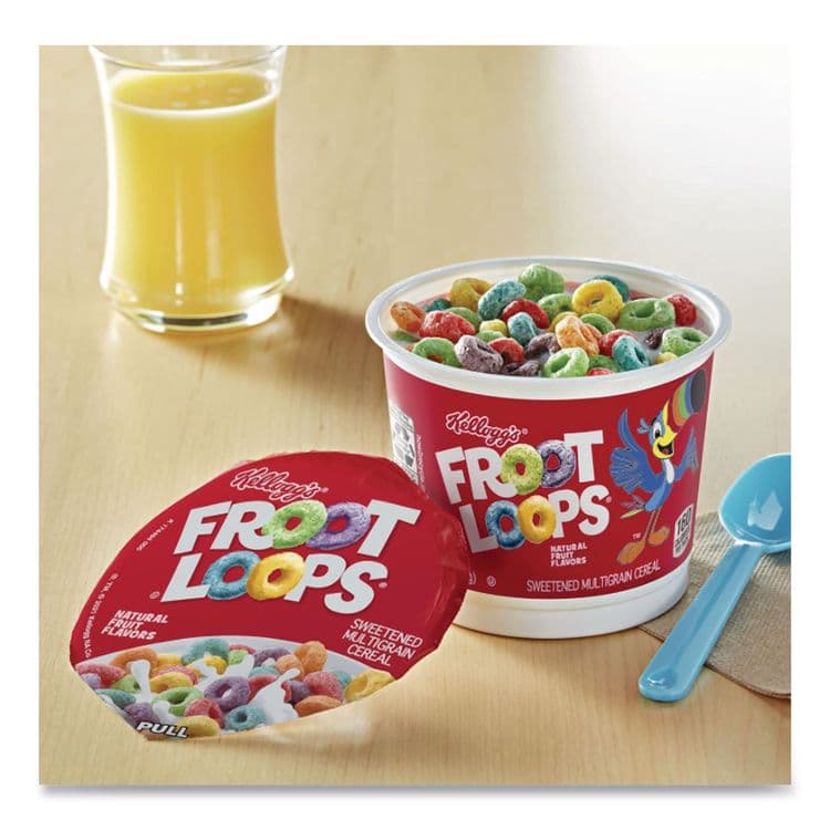 KELLOGG'S Froot Loops Breakfast Cereal, Single-Serve 1.5 oz Cup, 6/Box (KEB01246) thumbnail 4