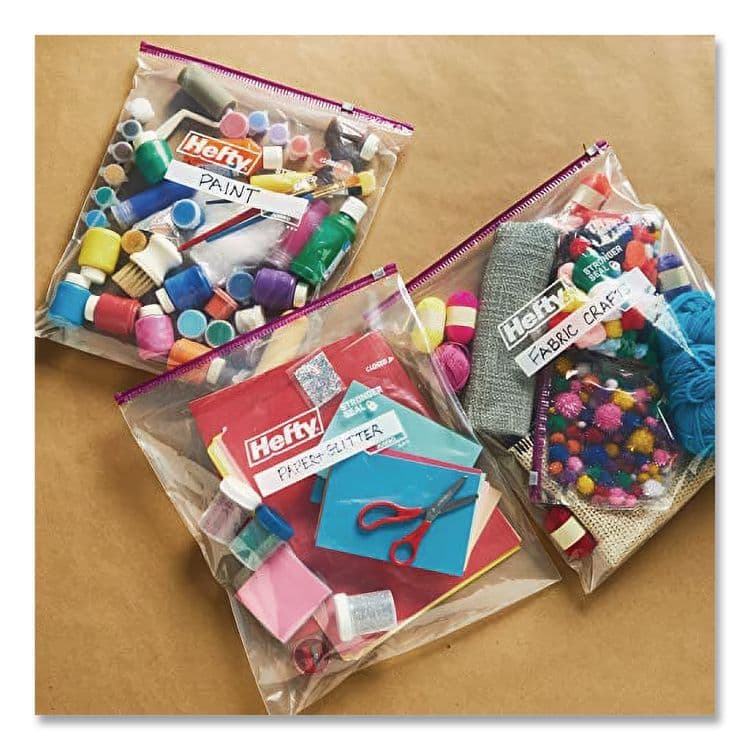 REYNOLDS FOOD PACKAGING Slider Food Storage Bags, Jumbo, 14.38" x 9", Clear, 12/Box (RFPR83812) thumbnail 3