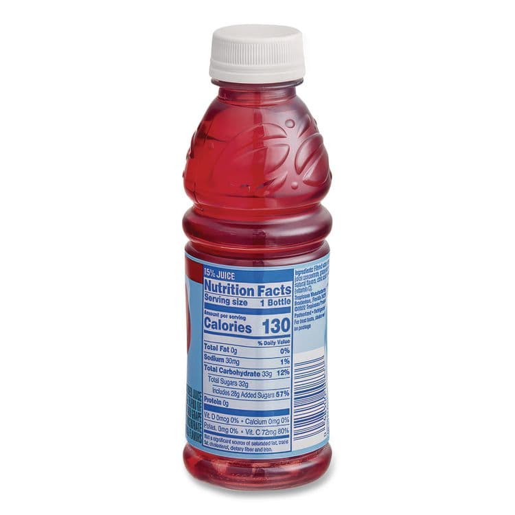 PEPSICO Juice Beverage, Cranberry, 15.2oz Bottle, 12/Carton (QKR00864) thumbnail 3