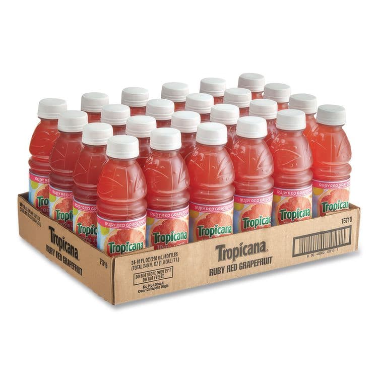 PEPSICO 100% Juice, Ruby Red Grapefruit, 10oz Bottle, 24/Carton (QKR57161) thumbnail 2