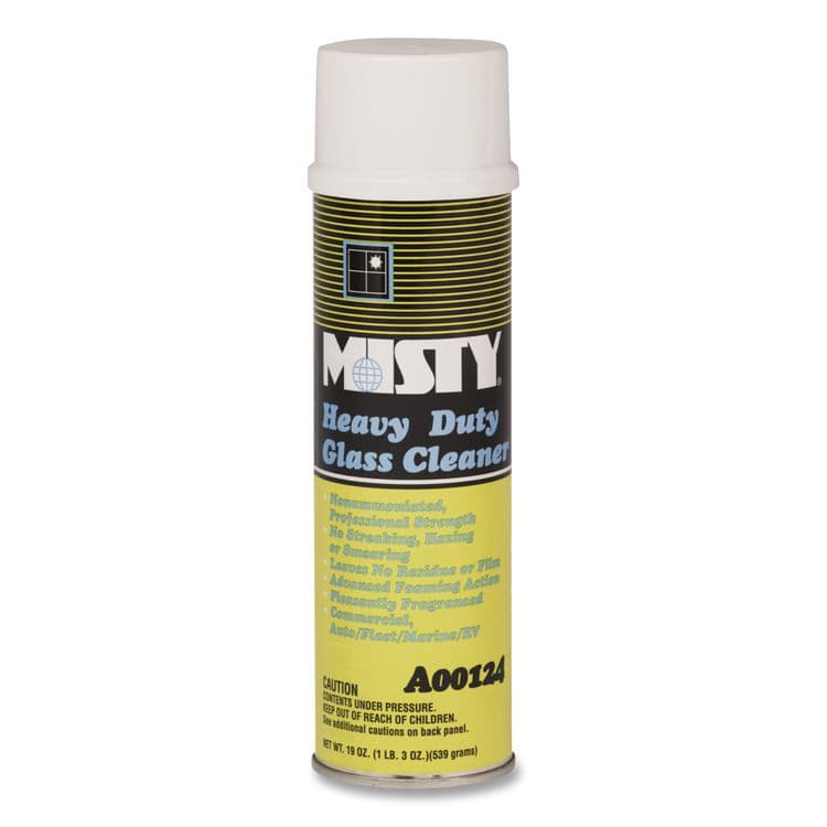 ZEP . Heavy-Duty Glass Cleaner, Citrus, 19 oz Aerosol Spray, 12/Carton (AMR1001482) thumbnail 2