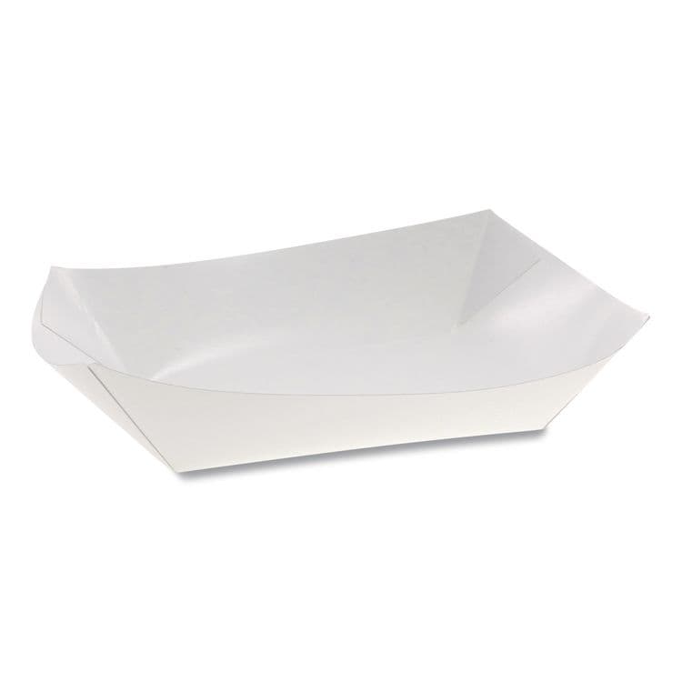 PACTIV EVERGREEN CORPORATION Paperboard Food Tray, #12 Beers Tray, 6 x 4 x 1.5, White, Paper, 300/Carton (PCT23863)