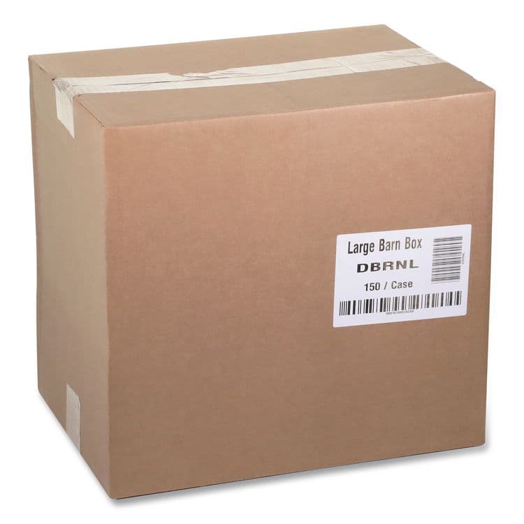 PACTIV EVERGREEN CORPORATION Paperboard Barn Box with Handle, 9 x 5.9 x 3.1, Basketweave, Paper, 150/Carton (PCTDBRNL) thumbnail 2