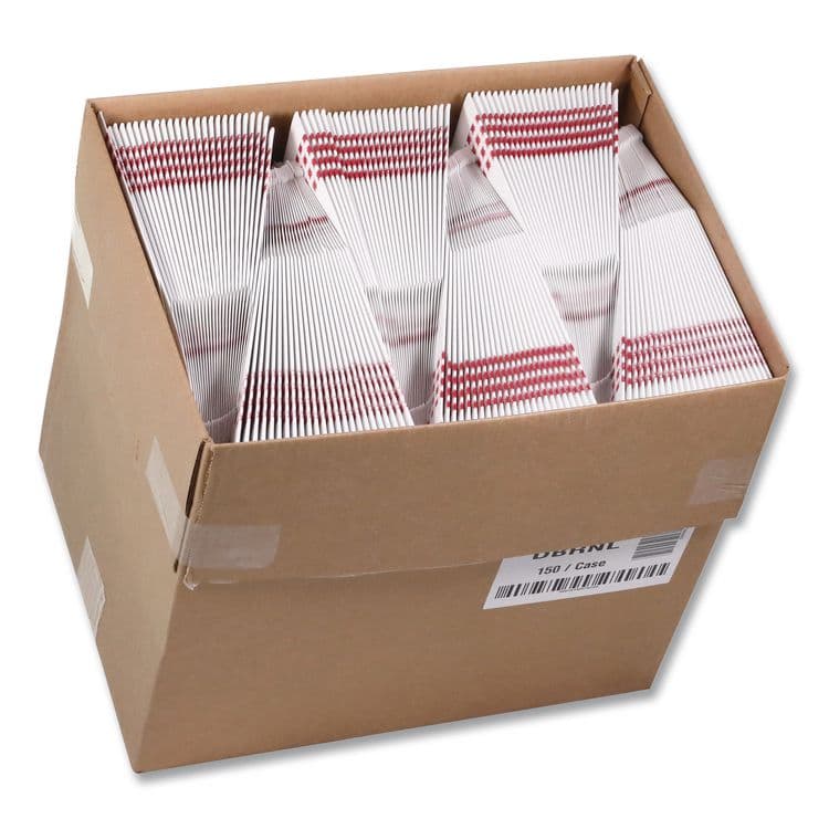 PACTIV EVERGREEN CORPORATION Paperboard Barn Box with Handle, 9 x 5.9 x 3.1, Basketweave, Paper, 150/Carton (PCTDBRNL) thumbnail 3