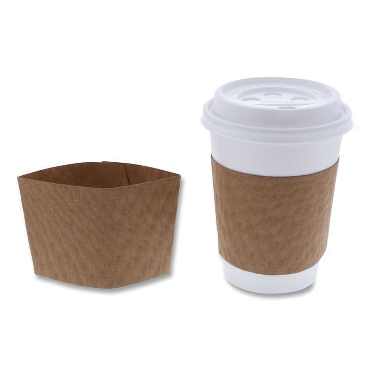 PACTIV EVERGREEN CORPORATION Hot Cup Sleeve, Fits 10 oz to 24 oz Cups, Brown, 1,000/Carton (PCTDSLVBRN)