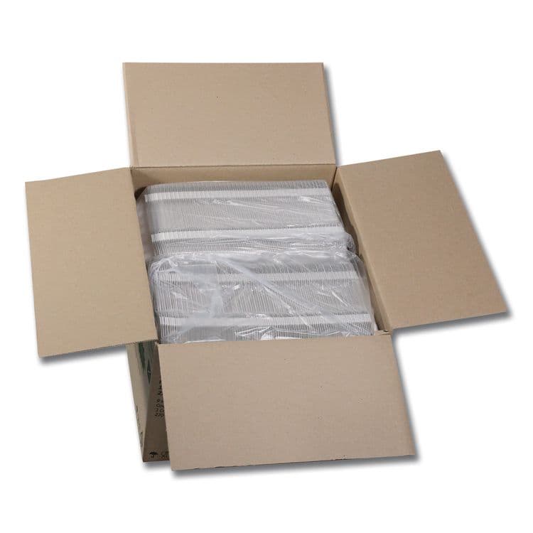 PACTIV EVERGREEN CORPORATION EarthChoice SmartLock Microwavable MFPP Hinged Lid Container, 9 x 6 x 3, White, Plastic, 270/Carton (PCTYCN80961) thumbnail 4