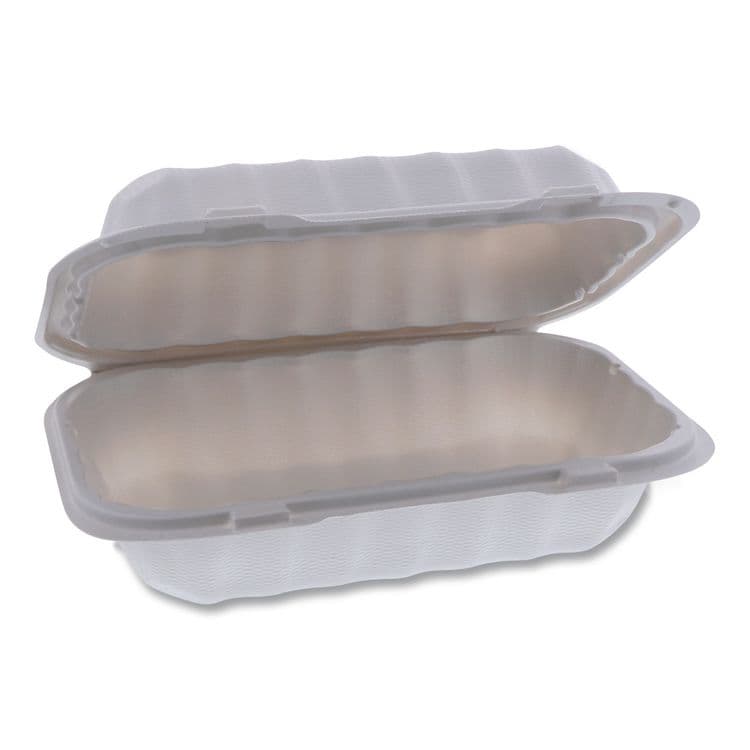 PACTIV EVERGREEN CORPORATION EarthChoice SmartLock Microwavable MFPP Hinged Lid Container, 9 x 6 x 3, White, Plastic, 270/Carton (PCTYCN80961)