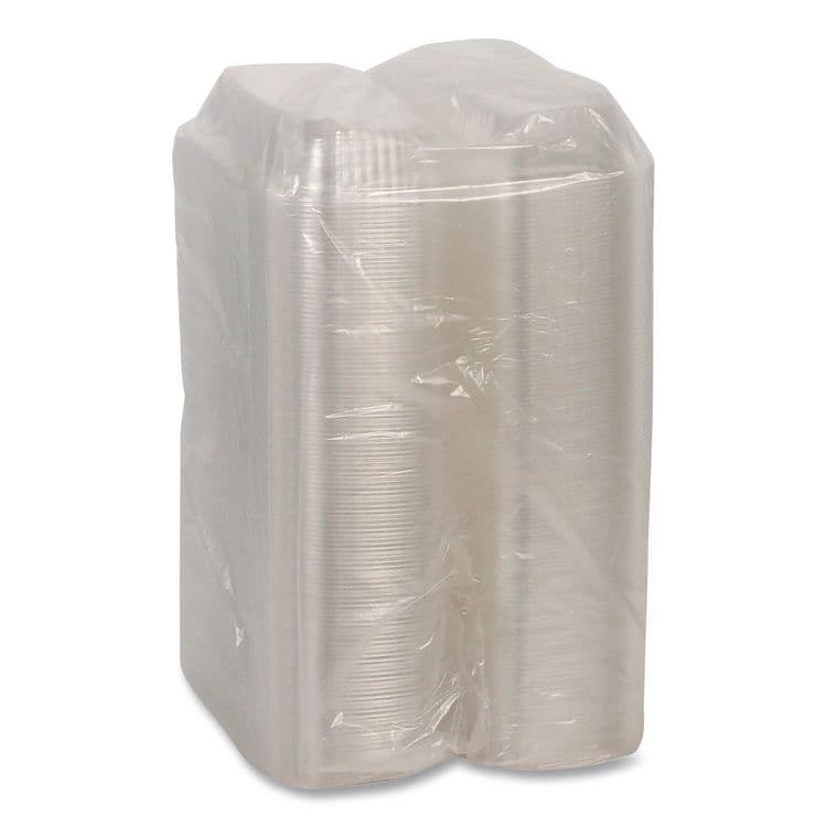 PACTIV EVERGREEN CORPORATION ClearView SmartLock Hinged Lid Container, 23 oz, 8.5 x 4 x 2.5, Clear, Plastic, 250/Carton (PCTYCI81048) thumbnail 3