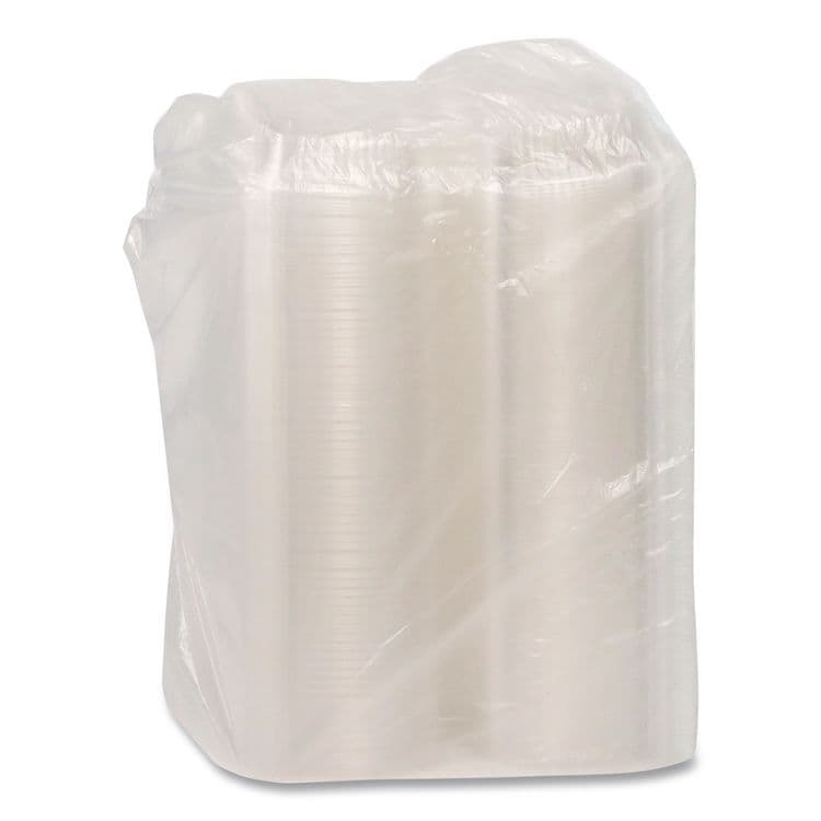 PACTIV EVERGREEN CORPORATION ClearView SmartLock Hinged Lid Container, Hoagie Container, 11 oz, 5.25 x 5.25 x 2.5, Clear, Plastic, 375/Carton (PCTYCI81050) thumbnail 3