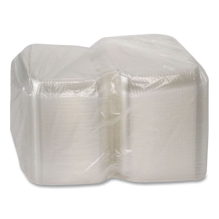 PACTIV EVERGREEN CORPORATION ClearView SmartLock Hinged Lid Container, 9.22 x 8.88 x 2.91, Clear, Plastic, 200/Carton (PCTYCI81110) thumbnail 3