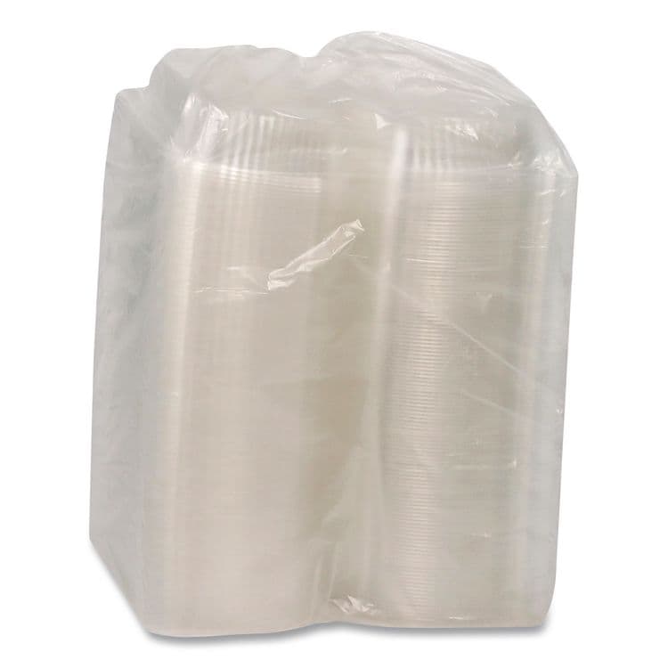 PACTIV EVERGREEN CORPORATION ClearView SmartLock Hinged Lid Container, 20 oz, 5.8 x 6 x 3, Clear, Plastic, 500/Carton (PCTYCI81160) thumbnail 3