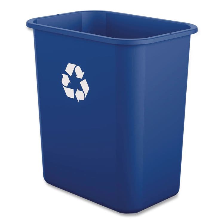 BOARDWALK Recycling Container, 7 gal, Polypropylene, Blue (BWK28QTRECYCLEB)