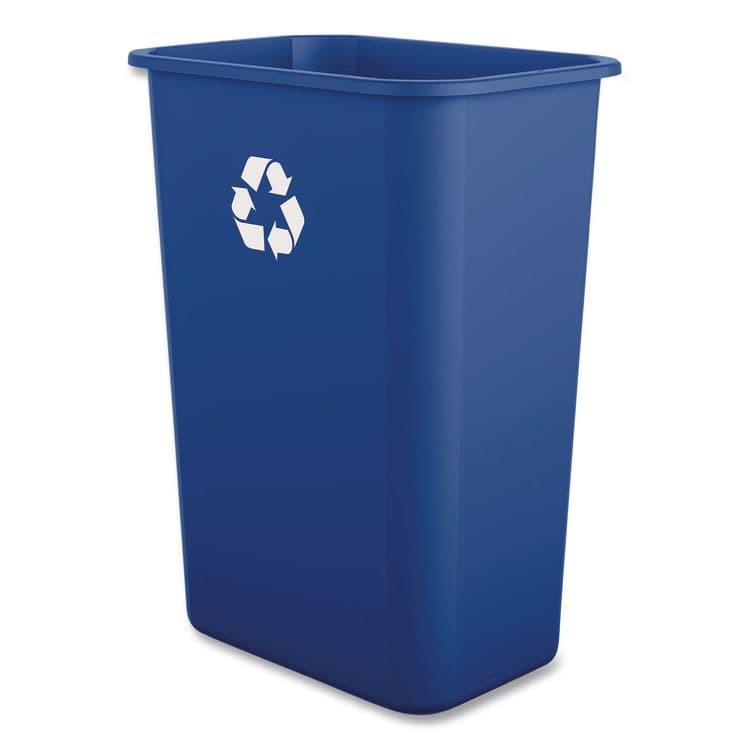 BOARDWALK Recycling Container, 10 gal, Polypropylene, Blue (BWK41QTRECYCLEB)