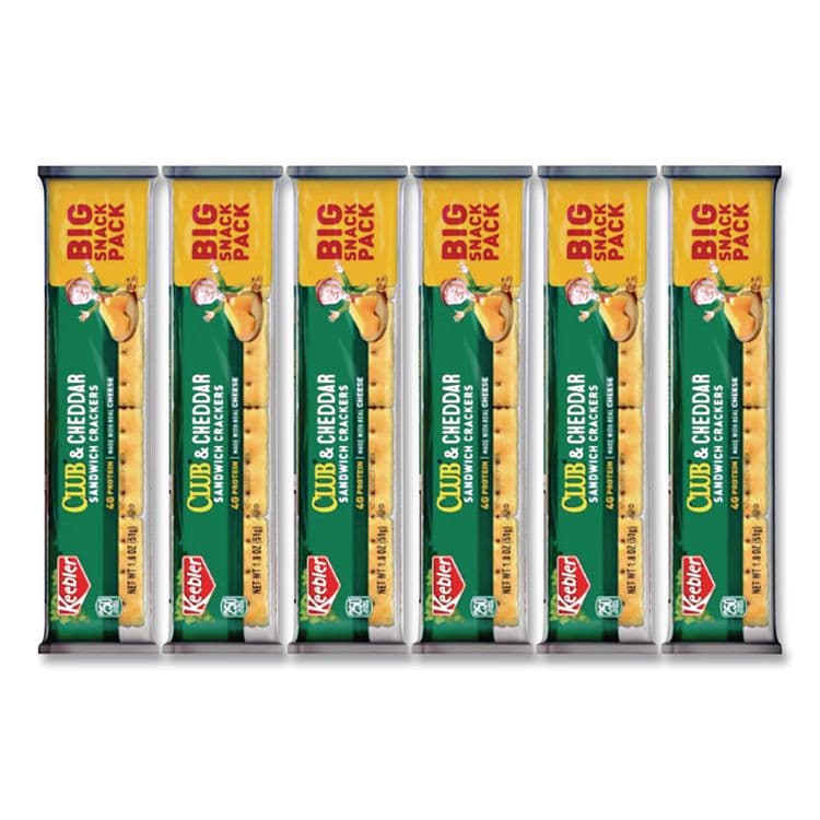 KELLOGG'S Sandwich Cracker, Club and Cheddar, 8 Cracker Snack Pack, 12/Box (KEB21163) thumbnail 3