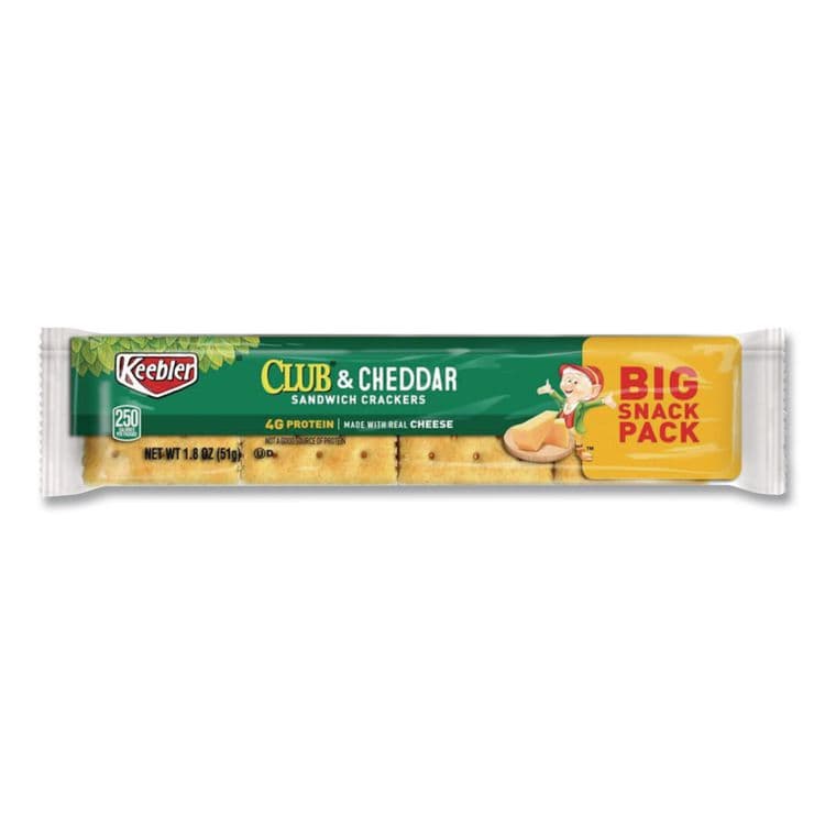 KELLOGG'S Sandwich Cracker, Club and Cheddar, 8 Cracker Snack Pack, 12/Box (KEB21163) thumbnail 4