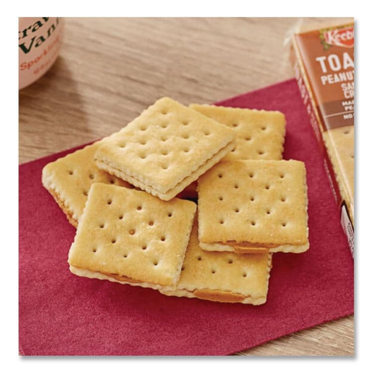 KELLOGG'S Sandwich Crackers, Toast and Peanut Butter, 8 Cracker Snack Pack, 12/Box (KEB21167) thumbnail 4