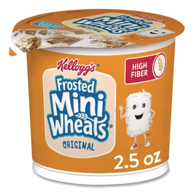 KELLOGG'S Breakfast Cereal, Frosted Mini Wheats, Single-Serve, 6/Box (KEB42799) thumbnail 2