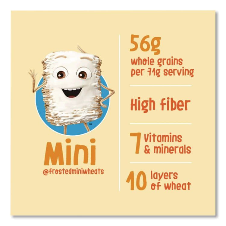 KELLOGG'S Breakfast Cereal, Frosted Mini Wheats, Single-Serve, 6/Box (KEB42799) thumbnail 4