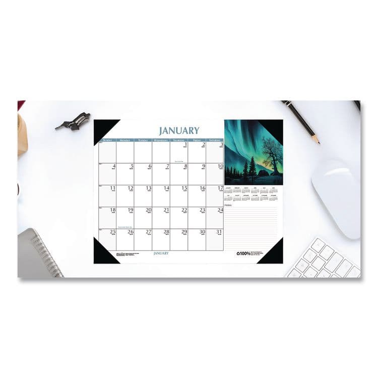 HOUSE OF DOOLITTLE Earthscapes Scenic Desk Pad Calendar, Scenic Photos, 22 x 17, White Sheets, Black Binding/Corners,12-Month (Jan-Dec): 2026 (HOD147) thumbnail 4