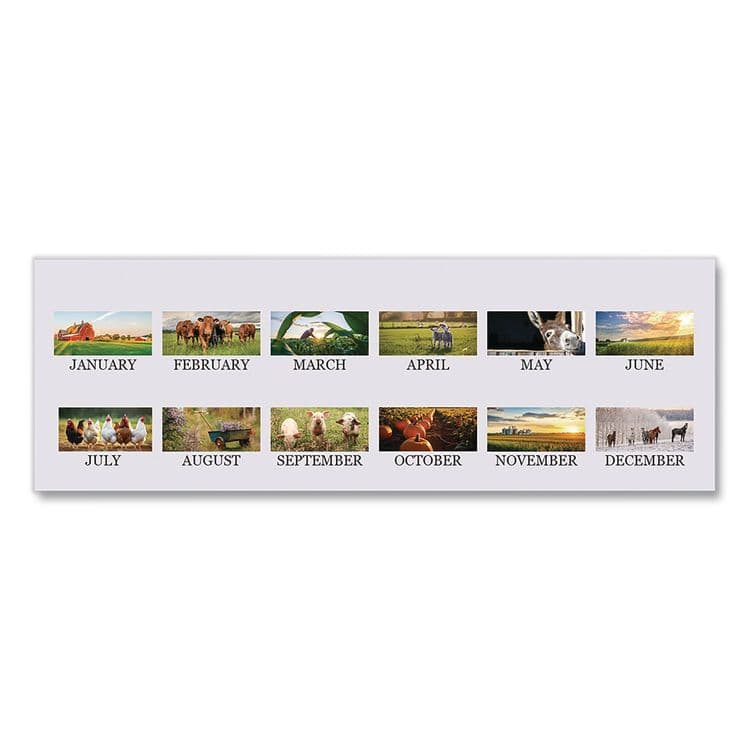 HOUSE OF DOOLITTLE 100% Recycled Farm Life Wall Calendar, 11 x 14, White/Multicolor Sheets, 12-Month (Jan-Dec): 2026 (HOD316) thumbnail 3