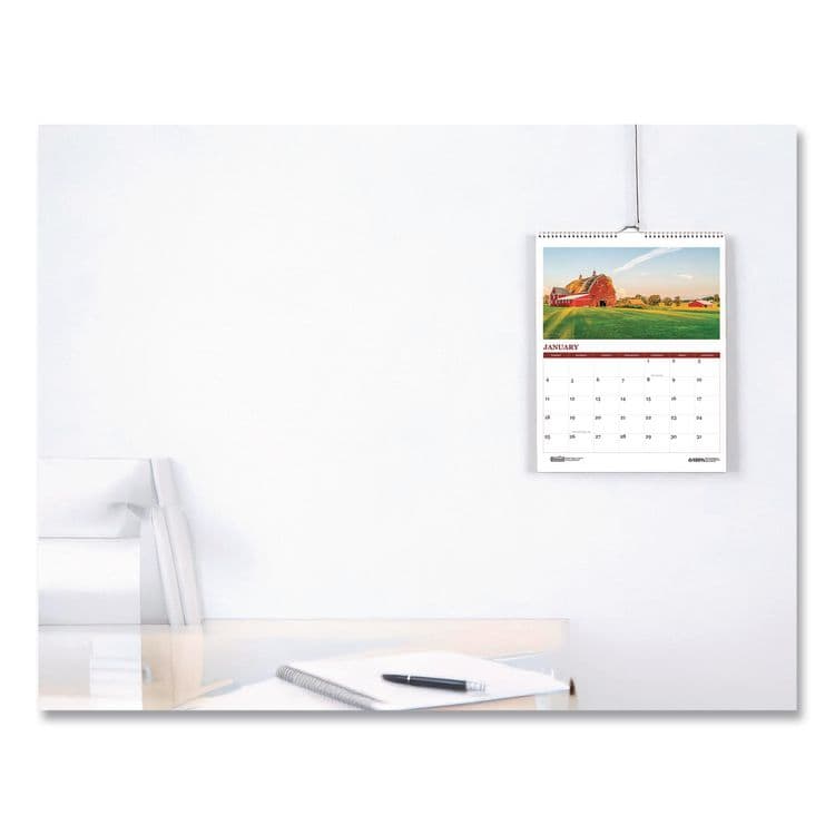 HOUSE OF DOOLITTLE 100% Recycled Farm Life Wall Calendar, 11 x 14, White/Multicolor Sheets, 12-Month (Jan-Dec): 2026 (HOD316) thumbnail 4
