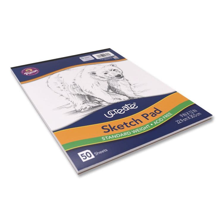PACON CORPORATION Art1st Sketch Pad, Unruled, (50) White 9 x 12 Sheets (PAC4746) thumbnail 2
