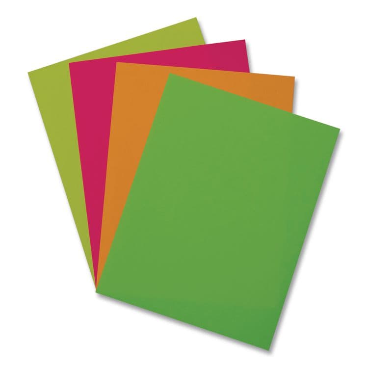 PACON CORPORATION Array Colored Bond Paper, 24 lb Bond Weight, 8.5 x 11, Assorted Neon Colors, 100/Pack (PAC104331) thumbnail 2