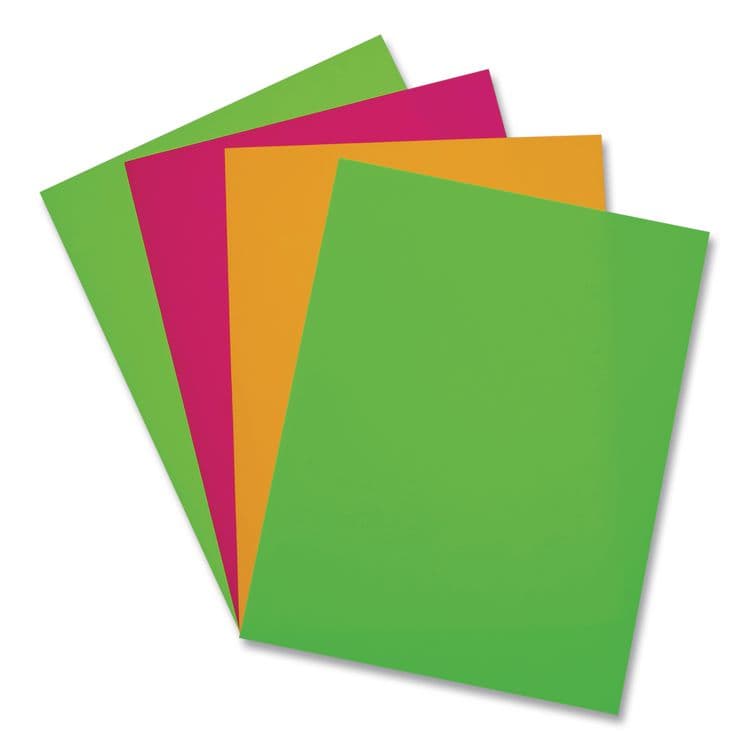 PACON CORPORATION Array Colored Bond Paper, 24 lb Bond Weight, 8.5 x 11, Assorted Neon Colors, 100/Pack (PAC104331) thumbnail 3