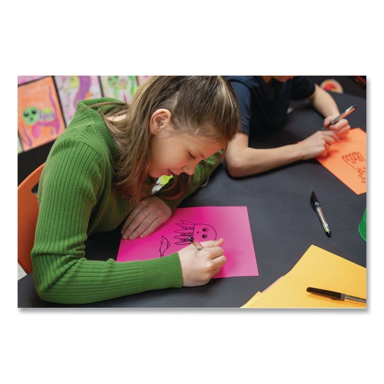 PACON CORPORATION Array Colored Bond Paper, 24 lb Bond Weight, 8.5 x 11, Assorted Neon Colors, 100/Pack (PAC104331) thumbnail 4