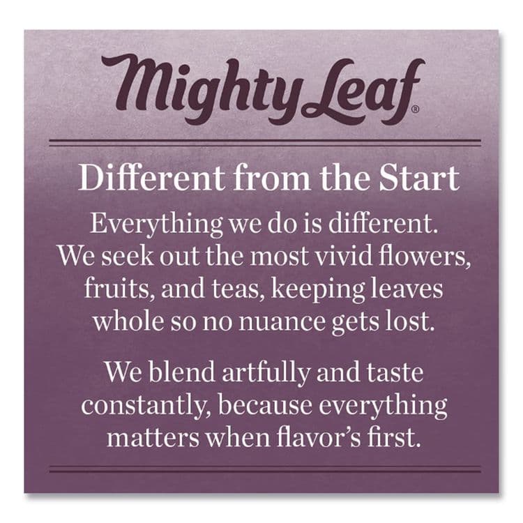 MIGHTY LEAF TEA CO Whole Leaf Tea Pouches, Wild Berry Hibiscus, 15/Box (PEE510144) thumbnail 4
