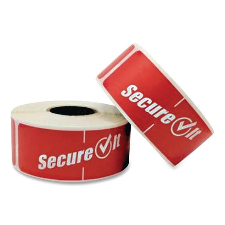 NATIONAL CHECKING CO. SecureIT Tamper Evident Food Container Seals, 1 x 3, Red, Paper, 250/Roll, 2 Rolls/Pack (NTCP13SI2) thumbnail 4