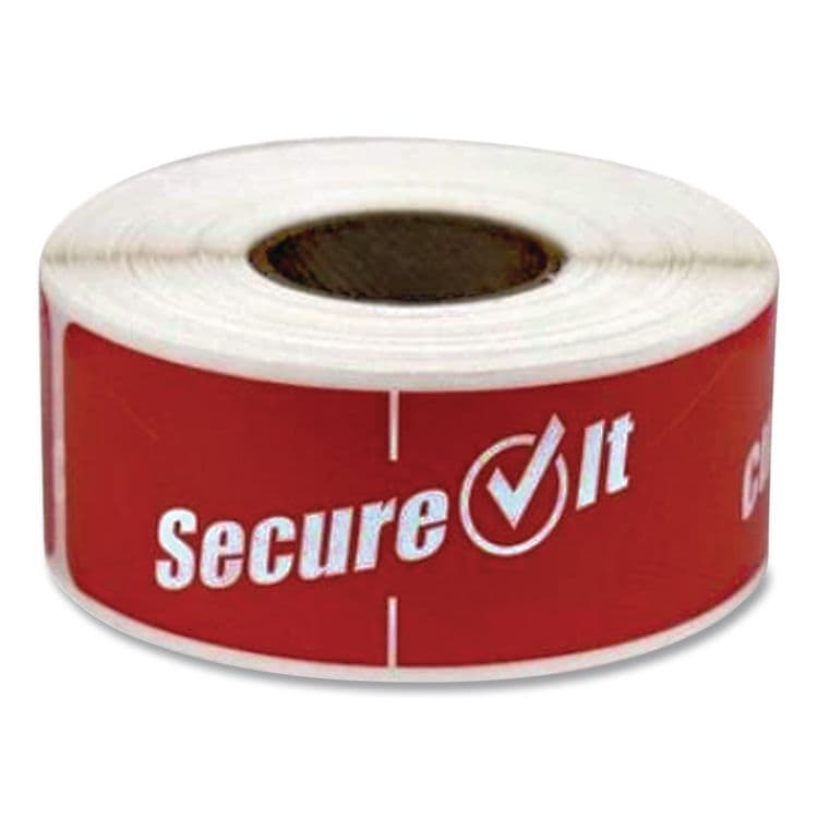 NATIONAL CHECKING CO. SecureIT Tamper Evident Food Container Seals, 1 x 3, Red, Paper, 250/Roll, 2 Rolls/Pack (NTCP13SI2) thumbnail 3