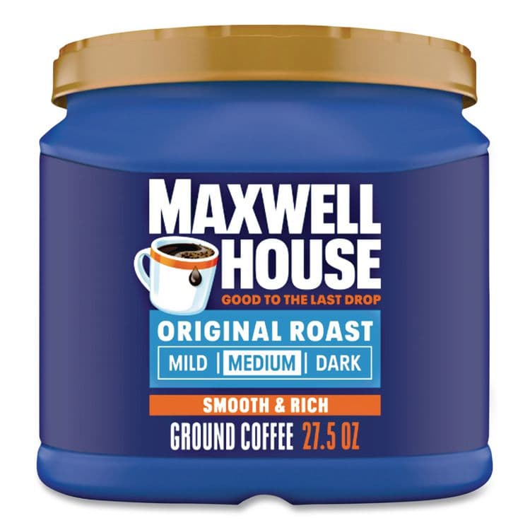 KRAFT FOODS, Coffee, Original Roast, 27.5 oz Canister (MWH09422)