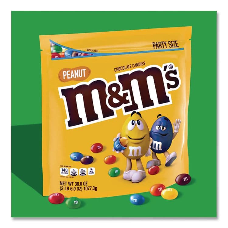 MARS, . Milk Chocolate Candies, Milk Chocolate and Peanuts, 38 oz Bag (MNM55116) thumbnail 3