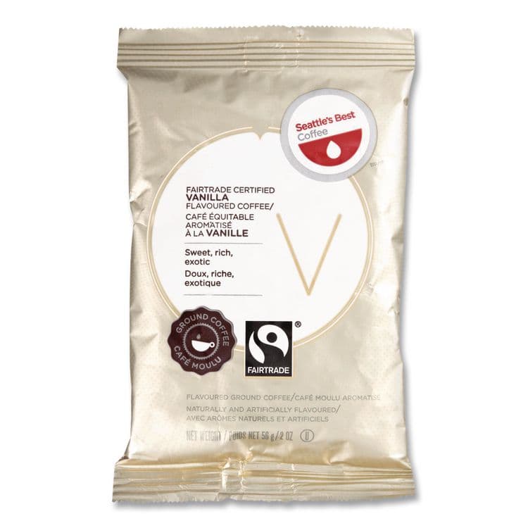 SEATTLE'S BEST COFFEE, LLC Premeasured Flavored Coffee Packs, FT Vanilla, 2oz Packet, 42/Carton (SEA1092836) thumbnail 3