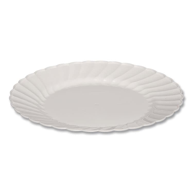 WNA, . Classicware Plastic Dinnerware, Plates, 9" dia, White, 12/Bag, 15 Bags/Carton (WNARSCW91512W) thumbnail 2