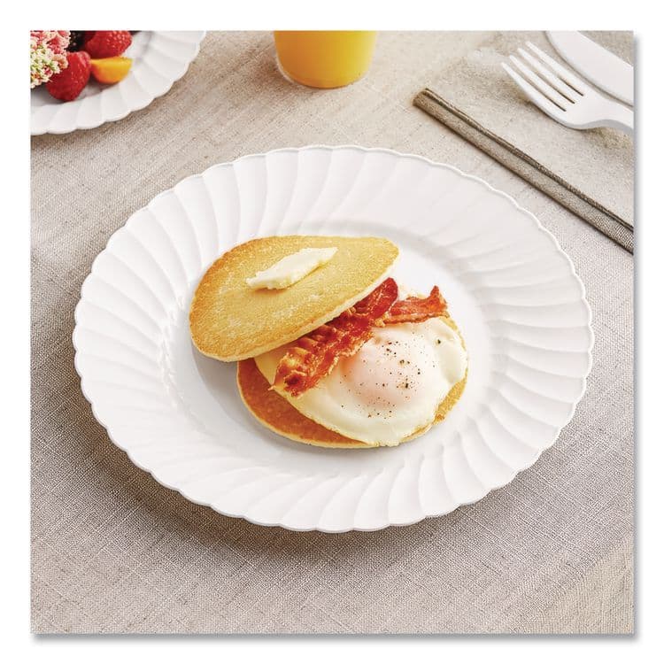 WNA, . Classicware Plastic Dinnerware, Plates, 9" dia, White, 12/Bag, 15 Bags/Carton (WNARSCW91512W) thumbnail 4