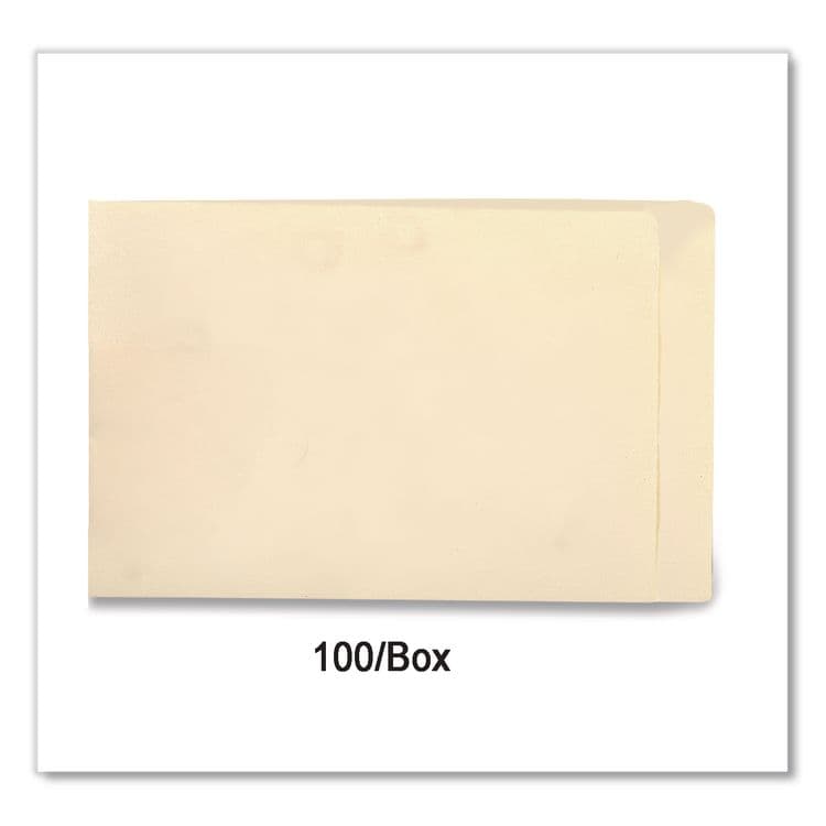 WESTERN STATES ENVELOPE CO Compact End Tab File Folder, Straight Tabs, 0.75" Expansion, Manila, 100/Box (MAQ51454) thumbnail 4