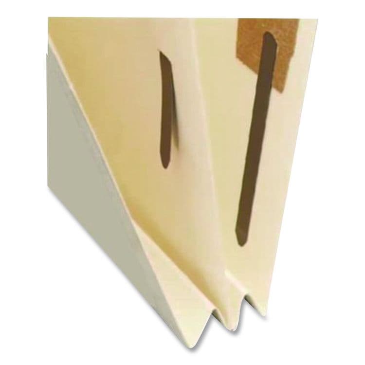 WESTERN STATES ENVELOPE CO End Tab Classification Folders, Straight Tab, Expands 0.75", 1 Divider, 4 Fasteners, Letter Size, Manila, 200/Box (MAQ52353B) thumbnail 3