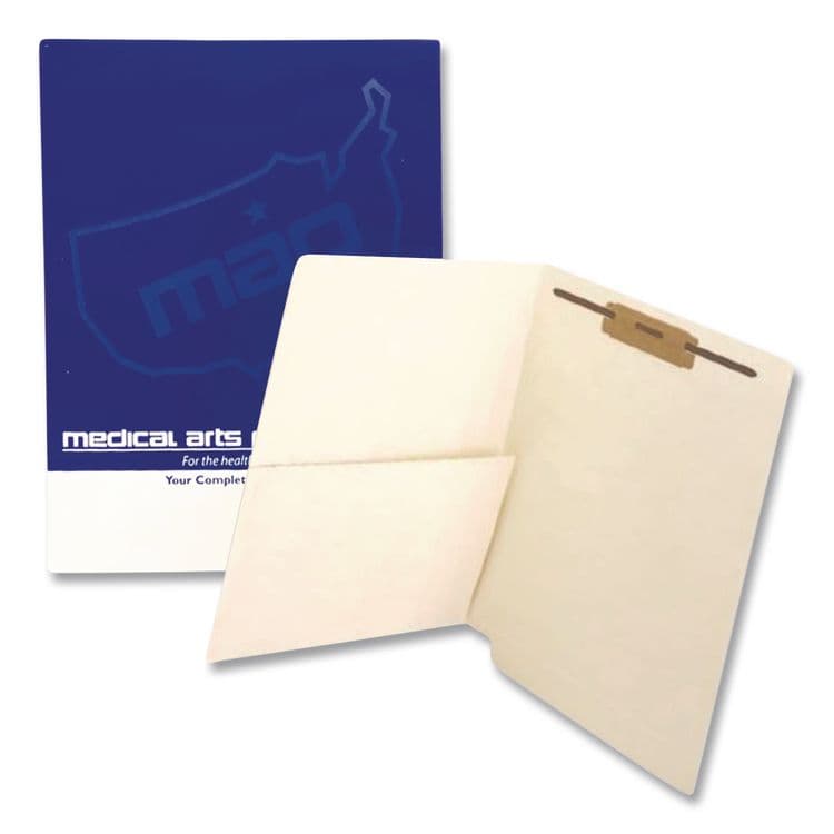 WESTERN STATES ENVELOPE CO Slash Pocket End Tab Fastener Folders, Straight Tab, Expands 0.75", 1 Fastener, Letter Size, Manila, 250/Box (MAQ31466B)
