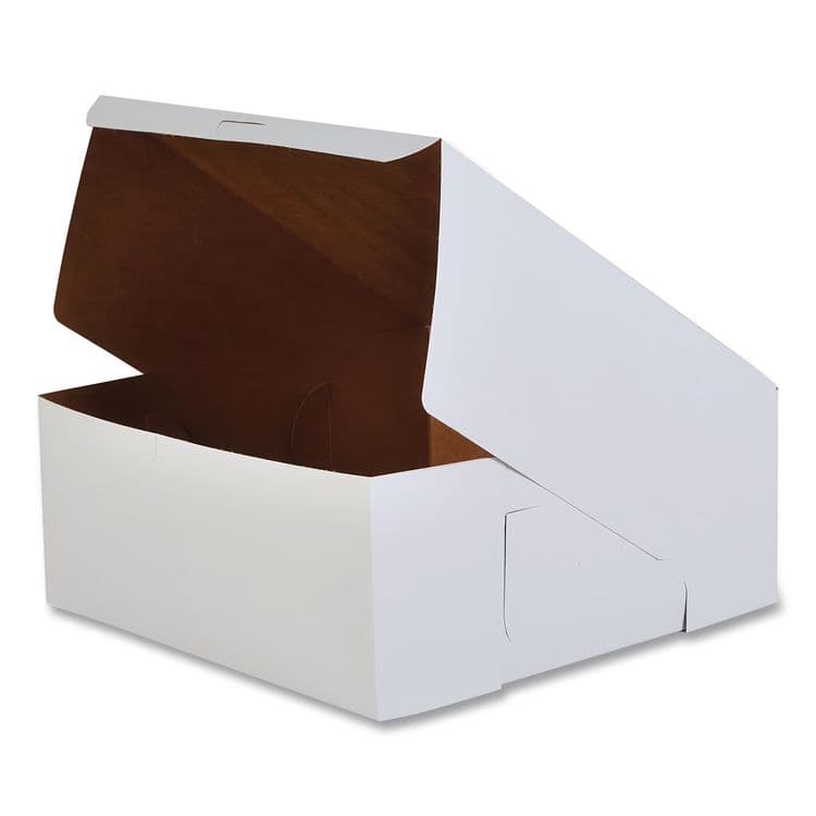 SOUTHERN CHAMPION TRAY White One-Piece Non-Window Bakery Boxes, 12 x 12 x 6, White, Paper, 50/Carton (SCH0989) thumbnail 2
