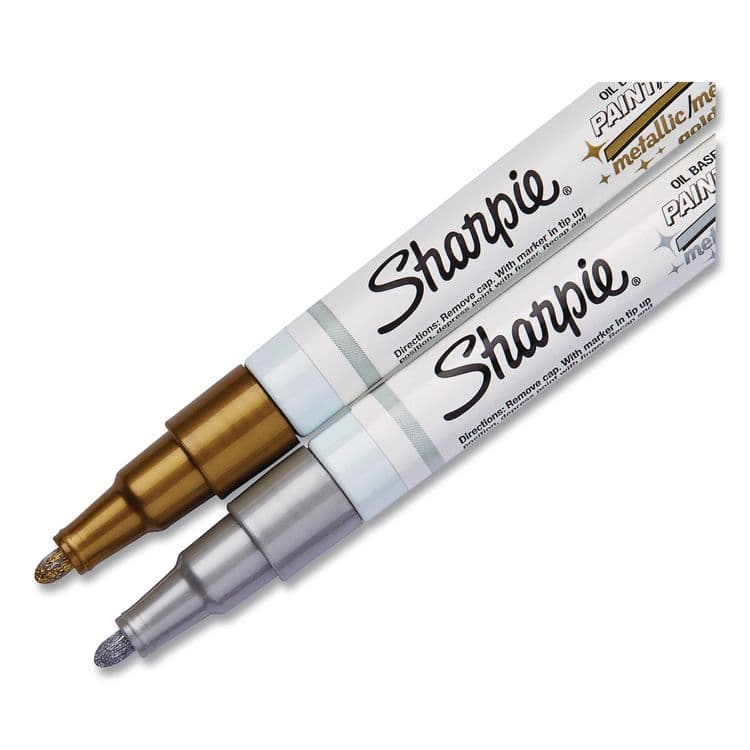 SANFORD Permanent Paint Marker, Fine Bullet Tip, Silver (SAN35545) thumbnail 2