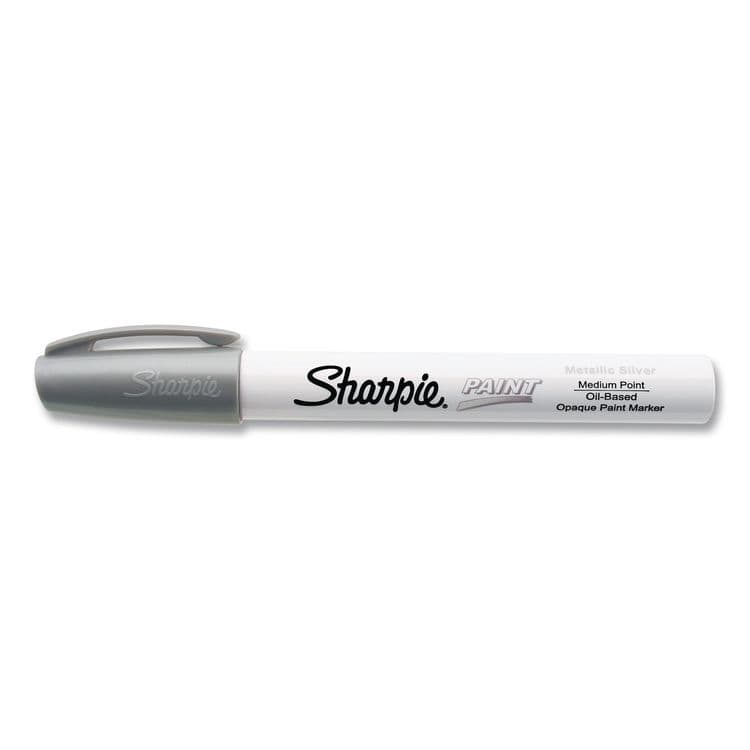 SANFORD Permanent Paint Marker, Fine Bullet Tip, Silver (SAN35545) thumbnail 4
