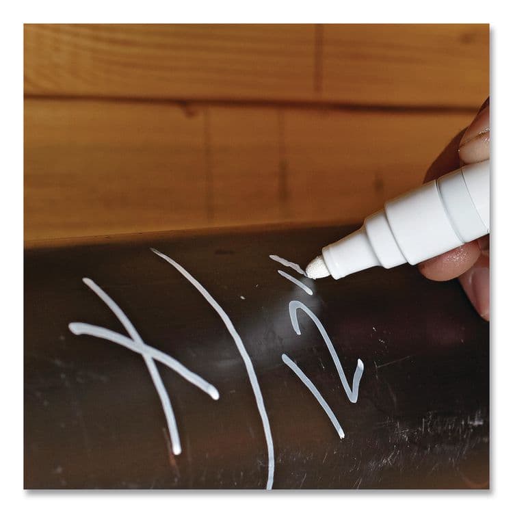 SANFORD Permanent Paint Marker, Fine Bullet Tip, Silver (SAN35545) thumbnail 3