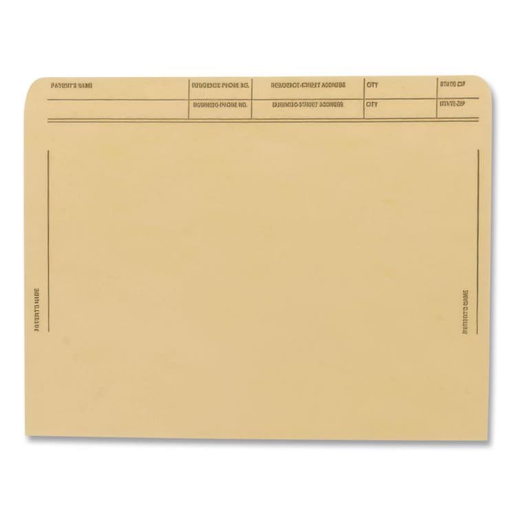 WESTERN STATES ENVELOPE CO Patient File Pocket, Letter Size, Tan, 50/Box (MAQ59547TN) thumbnail 3