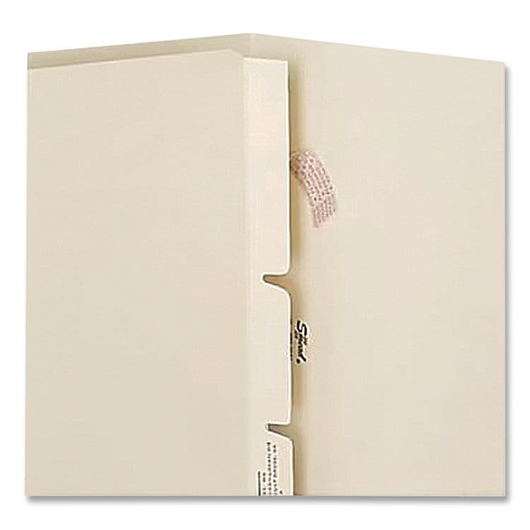WESTERN STATES ENVELOPE CO Card Stock Classification Folder Divider, 2 Fasteners, Letter Size, Manila, 100/Box (MAQ52355) thumbnail 2