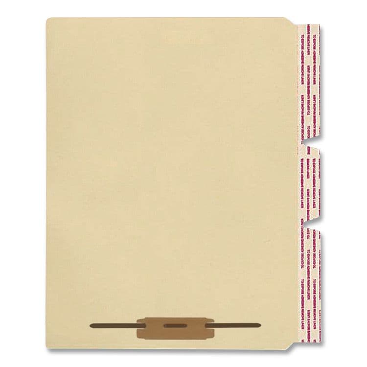 WESTERN STATES ENVELOPE CO Card Stock Classification Folder Divider, 2 Fasteners, Letter Size, Manila, 100/Box (MAQ52355) thumbnail 3