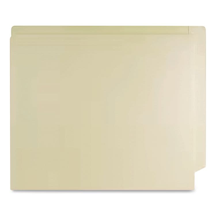 WESTERN STATES ENVELOPE CO Mylar-Reinforced End Tab Fastener Folders, Straight Tab: Assorted, Expands 0.75", 2 Fasteners, Letter Size, Manila, 50/Box (MAQ52371) thumbnail 4